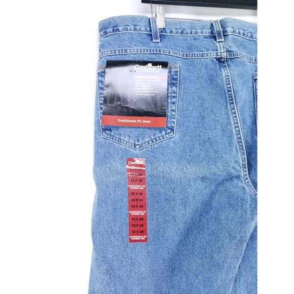 Carhartt Traditional Fit Tapered Leg Jeans Men's Size 42x39 - Picture 3 of 8